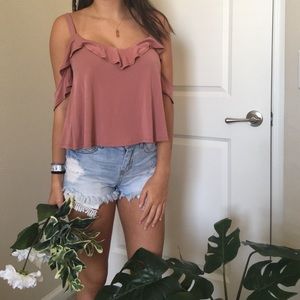 LA hearts (Pacsun) Blush color blouse